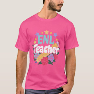 Camiseta ENL Apreciación del profesor Inglés Nuevo idioma d