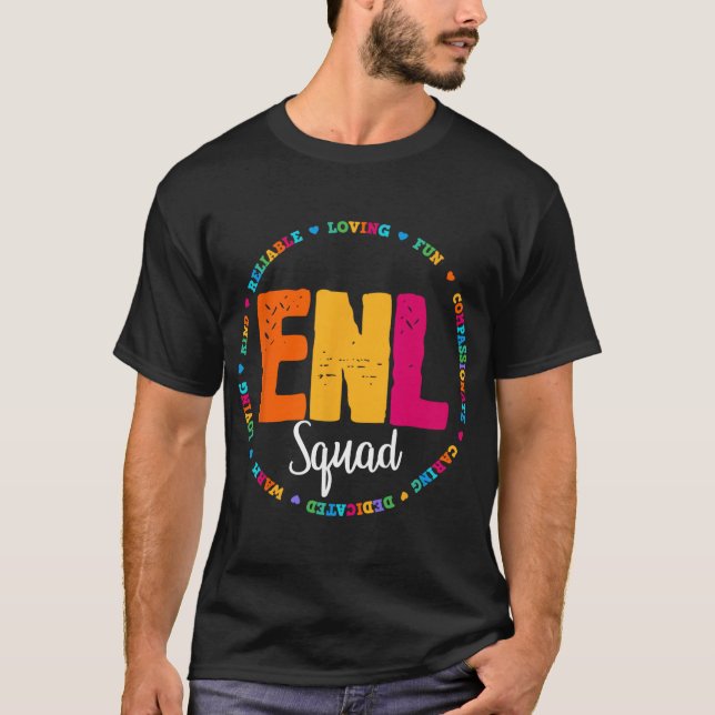 Camiseta Enl Squad Teacher English New Language Squad Team  (Anverso)