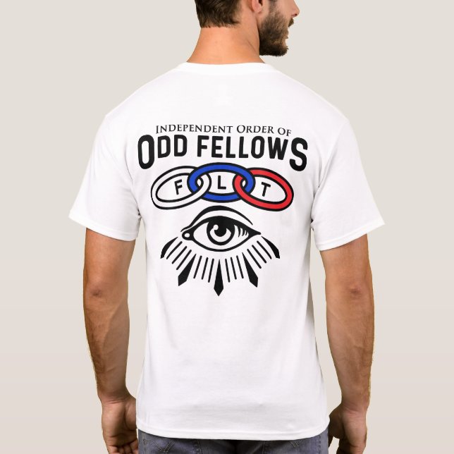 Camiseta Enlaces y ojos de compañeros extraños (Reverso)
