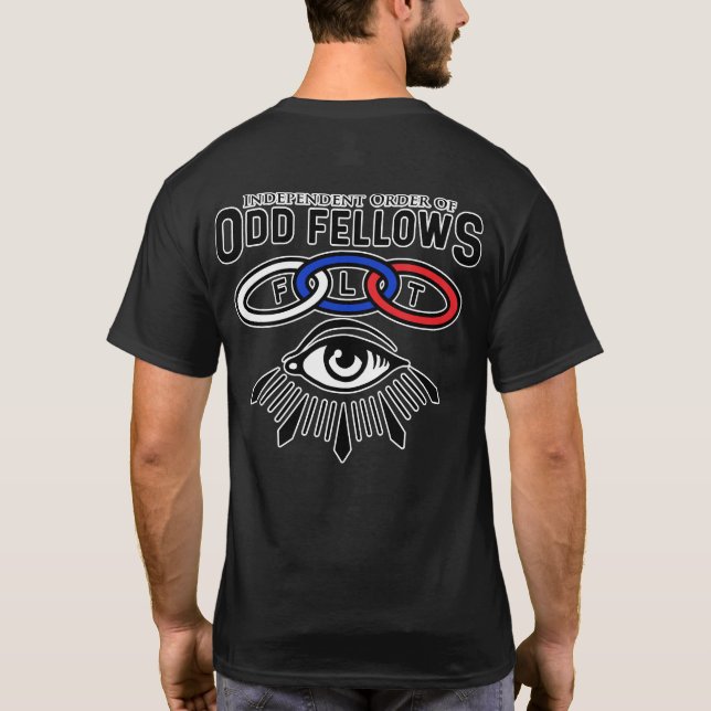 Camiseta Enlaces y ojos de compañeros extraños (Reverso)