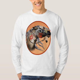 Camiseta enmarcada del caballo de guerra