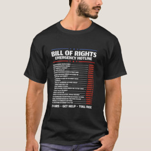 Camiseta Enmiendas de la Ley de Derechos de Emergencia de l