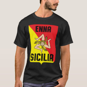 Camiseta Enna Sicilia Provincia Sicilia Sicilia Trinacria F