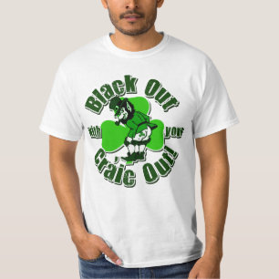 Camiseta Ennegrézcase hacia fuera con su Craic hacia fuera
