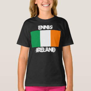 Camiseta Ennis, Irlanda con bandera irlandesa