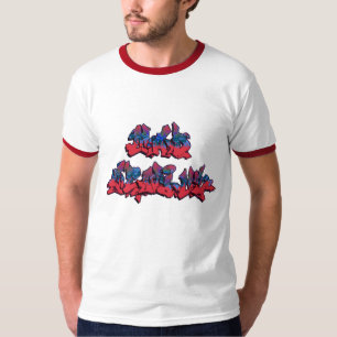Camiseta enojada de Graff del genio