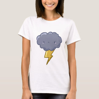 Camiseta enojada de la nube de trueno