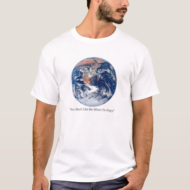 Camiseta enojada de la tierra (Anverso)