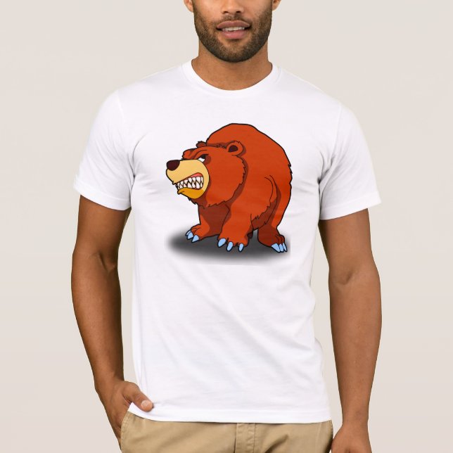 Camiseta enojada del oso (Anverso)