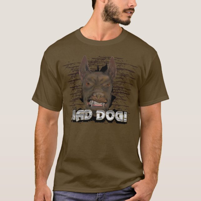 Camiseta enojada del perro (Anverso)