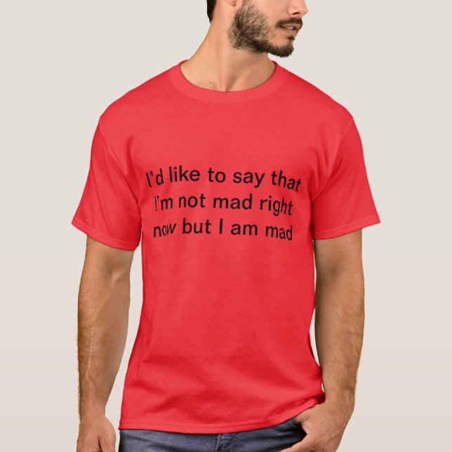 Camiseta enojado (Anverso)
