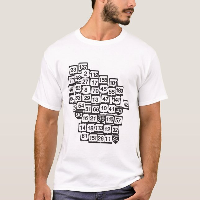 Camiseta Enojado sobre los caminos de Wisconsin (Anverso)