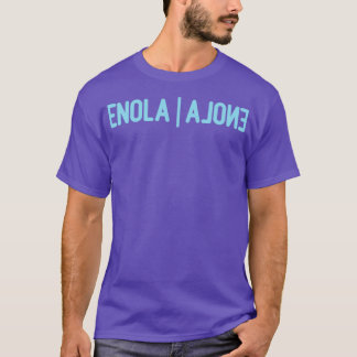 Camiseta Enola Alone azul