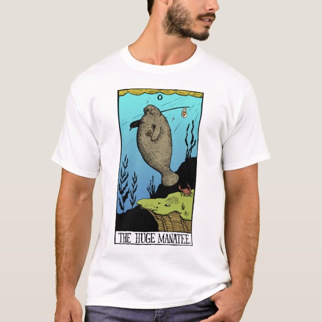 Camiseta enorme de la luz del Manatee de los (Anverso)