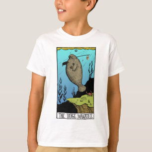 Camiseta enorme de la luz del Manatee de los niño