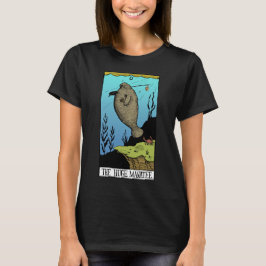 Camiseta enorme de la oscuridad del Manatee de las
