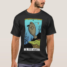 Camiseta enorme de la oscuridad del Manatee de los