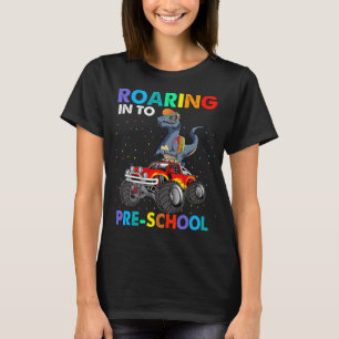 Camiseta Enorme dinosaurio preescolar vuelve a la escuela