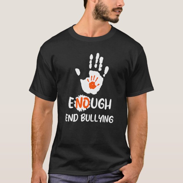 Camiseta enough end bullying unity day for men women kids   (Anverso)