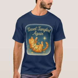 Camiseta Enredada en Purpurina de Navidad