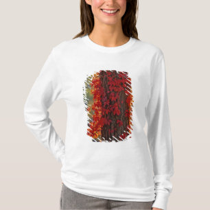 Camiseta Enredadera de Virginia de un rojo brillante en oto