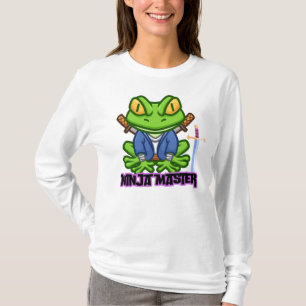 Camiseta / enredadera Frog Ninja Diseño del logo M