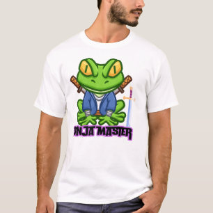 Camiseta / enredadera Frog Ninja Diseño del logo M