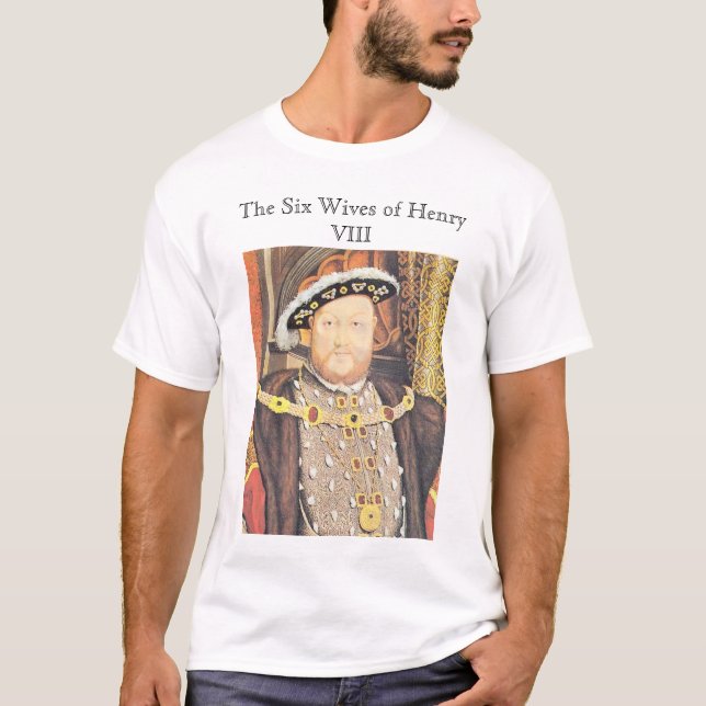 Camiseta Enrique VIII, las seis esposas del Enrique VIII (Anverso)