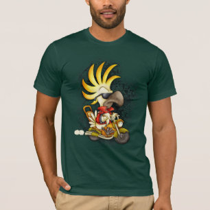 Camiseta enrrollada del Cockatoo - Cockatoo T