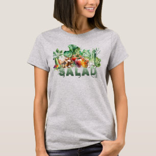 Camiseta Ensalada acuarela