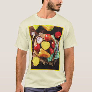 Camiseta "Ensalada Casera De Verduras" Foto Cuta. ¡Hazte co