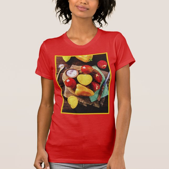 Camiseta "Ensalada Casera De Verduras" Foto Cuta. ¡Hazte co (Anverso)