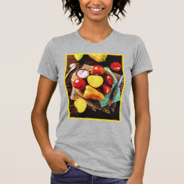 Camiseta "Ensalada Casera De Verduras" Foto Cuta. ¡Hazte co