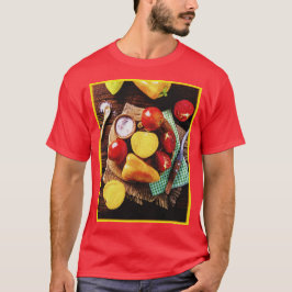 Camiseta "Ensalada Casera De Verduras" Foto Cuta. ¡Hazte co