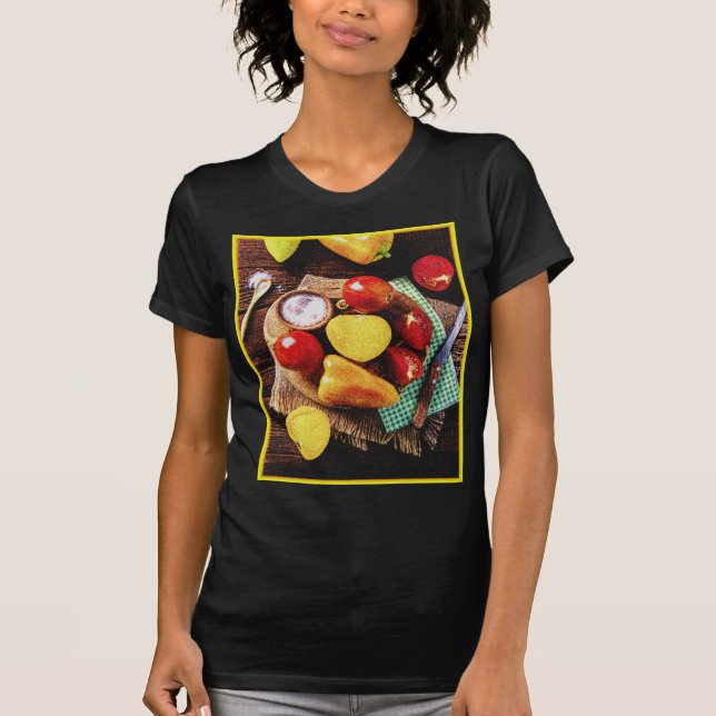 Camiseta "Ensalada Casera De Verduras" Foto Cuta. ¡Hazte co (Anverso)