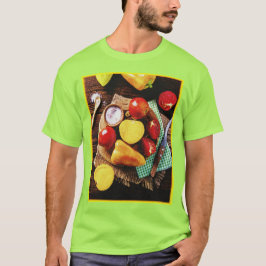 Camiseta "Ensalada Casera De Verduras" Foto Cuta. ¡Hazte co