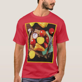 Camiseta "Ensalada Casera De Verduras" Foto Cuta. ¡Hazte co