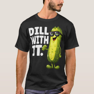 Camiseta Ensalada con Eneldo Es divertido Pepino con gafas