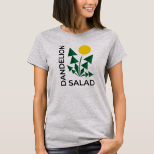 Camiseta Ensalada de Dandelón Geométrico Abstracto Minimali