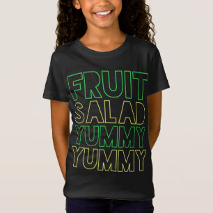 Camiseta ENSALADA DE FRUTA YUMMY YUMMY Neón Amarillo Verde