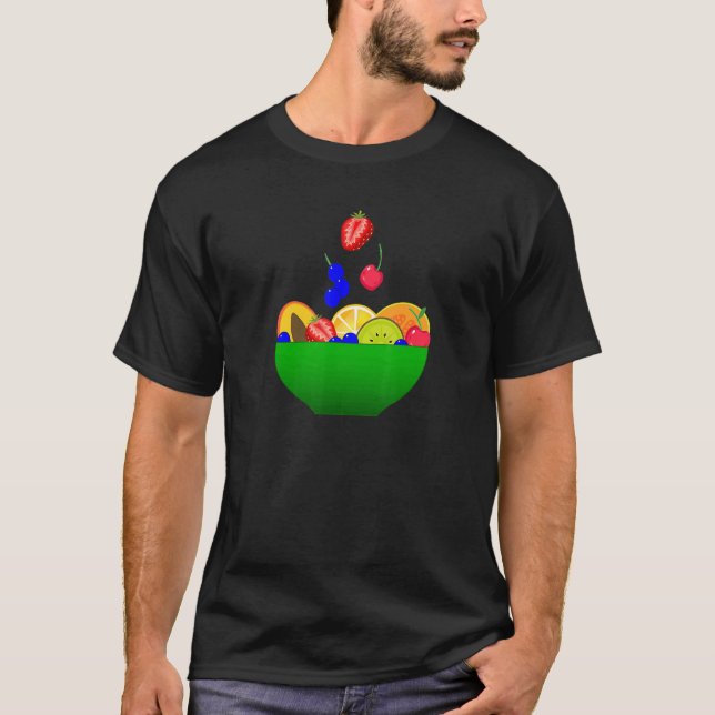 Camiseta Ensalada De Frutas Frutas Deliciosas Fruta Y Vegan (Anverso)