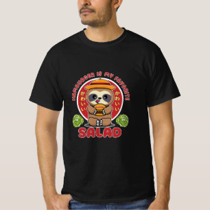 Camiseta Ensalada de hamburguesas de Kawaii