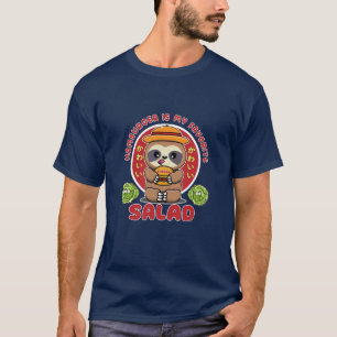 Camiseta Ensalada de hamburguesas de Kawaii