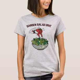 Camiseta Ensalada De Jardín Buceo Tomate Divertido Retro Ca