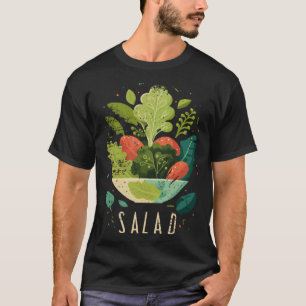 Camiseta Ensalada de nutricionista para dietista y vegano