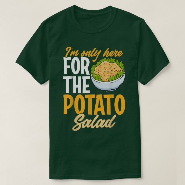 Camiseta Ensalada de papa ama el humor vegan divertido diet (Diseño del anverso)