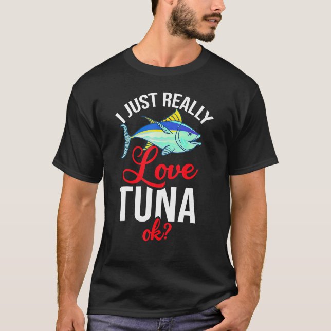Camiseta Ensalada de pesca del atún rojo (Anverso)