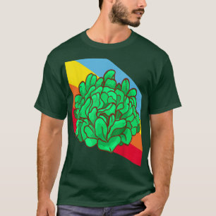 Camiseta Ensalada de roble Lettuce Oakleaf Vegetales Comida