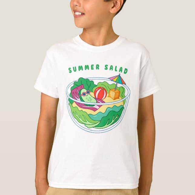 Camiseta Ensalada de Verano (Anverso)