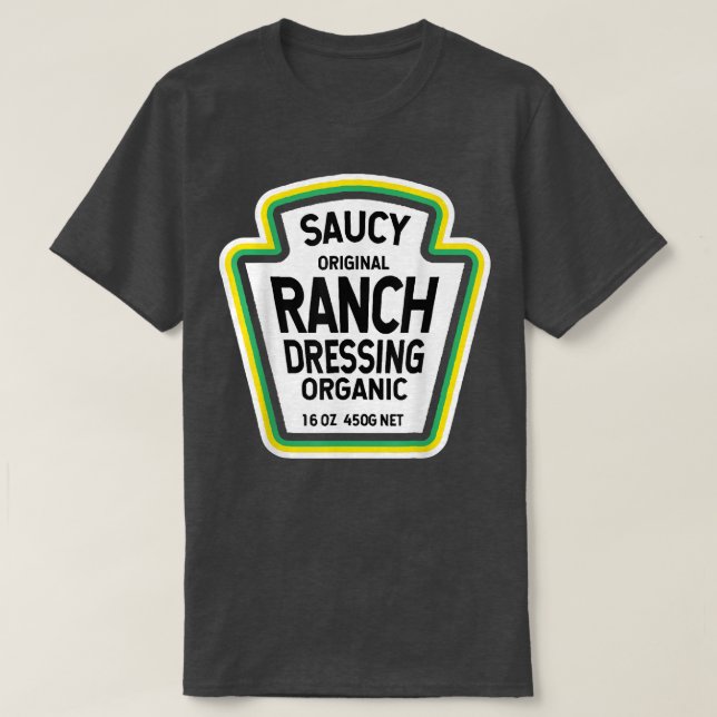 Camiseta Ensalada de vestir de rancho Sencillo disfraz de H (Diseño del anverso)